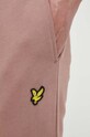 Lyle & Scott spodnie dresowe bawełniane różowy ML822VOG.W868