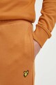Lyle & Scott spodnie dresowe bawełniane pomarańczowy ML822VOG.W869
