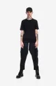Rick Owens pantaloni de bumbac Creatch Cargo Cropped Drawstring negru