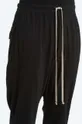 czarny Rick Owens spodnie bawełniane Knit Pants