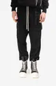 black Rick Owens cotton trousers Creatch Cargo Men’s