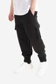 Παντελόνι Neil Barett Hybrid Workwear Loose Sweatpants με ελαστάν μαύρο BJP019CH.S018S.01