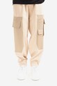 Neil Barett pantaloni de trening din bumbac Workwear Loose Sweatpnts drept bej BJP019CH.S533S.3336