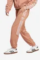 brązowy adidas Originals spodnie dresowe Adicolor Classics Lock-Up Trefoil Track Pants Męski