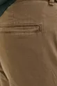 barna Abercrombie & Fitch nadrág vászonkeverékből