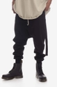 black Rick Owens cotton joggers Men’s