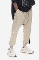 Rick Owens DRKSHDW spodnie beżowy DU01C6395.RIG.PEARL