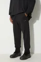 czarny Y-3 spodnie dresowe bawełniane