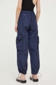 sötétkék Rains nadrág 18980 Cargo Pants Wide