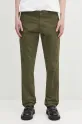 Carhartt WIP pantaloni Sid Pant tessuto elasticizzato verde I027955.4102