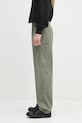 Памучен панталон Carhartt WIP Single Knee Pant I031499.1YFGD зелен SS25