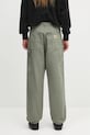 Дрехи Памучен панталон Carhartt WIP Single Knee Pant I031499.1YFGD зелен