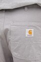 Памучен панталон Carhartt WIP Single Knee Pant сив I031499.2LRGD