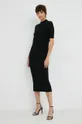 Μάλλινο φόρεμα Calvin Klein μαύρο