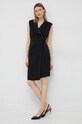 Dkny sukienka szpic czarny DD2J1371