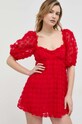 For Love & Lemons rochie Hannah CD2841.HO22 rosu SS23