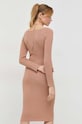 Ruházat Guess selyemkeverékes ruha W3RK35.Z30L1 bézs