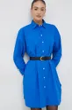 Tommy Hilfiger sukienka bawełniana niebieski