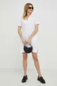 Λινό φόρεμα Calvin Klein λευκό