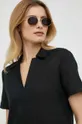 czarny Calvin Klein sukienka lniana