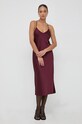 BOSS sukienka 50482508 bordowy AW23