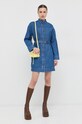 Weekend Max Mara sukienka jeansowa 2352211237600 granatowy SS23