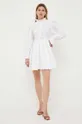 Βαμβακερό φόρεμα Custommade Jennifer λευκό