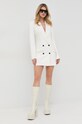 Victoria Beckham rochie din lana 1123WDR004298A bej SS23