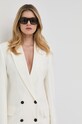 Victoria Beckham rochie din lana bej 1123WDR004298A
