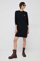 Βαμβακερό φόρεμα PS Paul Smith W2R.180V.E20616 μαύρο SS23