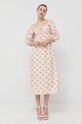 Notes du Nord rochie din bumbac Filippa maxi bej 12956.