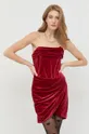 Šaty Bardot červená