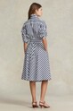 Βαμβακερό φόρεμα Polo Ralph Lauren 211891428 σκούρο μπλε SS25