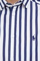 Βαμβακερό φόρεμα Polo Ralph Lauren 211891428 σκούρο μπλε