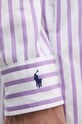 Pamučna haljina Polo Ralph Lauren 211891430 ljubičasta