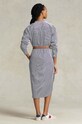 Βαμβακερό φόρεμα Polo Ralph Lauren 211891431 σκούρο μπλε SS23