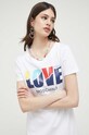 Love Moschino vestito in cotone bianco W.5.929.26.M.3876