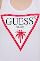 Guess rochie din bumbac E3GP03.JA914 alb