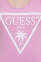 Βαμβακερό φόρεμα Guess E3GP03.JA914 ροζ