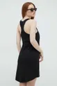 Βαμβακερό φόρεμα Guess μαύρο