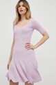 Guess sukienka fioletowy W3GK37.Z2U00
