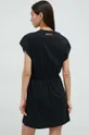 Βαμβακερό φόρεμα παραλίας Karl Lagerfeld μαύρο