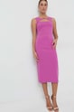 Patrizia Pepe sukienka fioletowy 8A1109.A6F5
