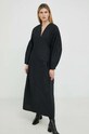 By Malene Birger rochie din bumbac Q70321060 negru SS23
