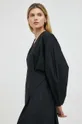 czarny By Malene Birger sukienka bawełniana