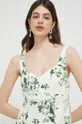 πράσινο Λινό φόρεμα Abercrombie & Fitch