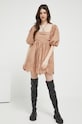 Φόρεμα Abercrombie & Fitch KI159.2880.420 καφέ SS23