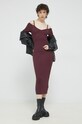 Abercrombie & Fitch rochie forma V burgundia KI159.2896.620