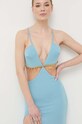 Elisabetta Franchi sukienka niebieski AB43332E2