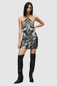 AllSaints sukienka JAMILIA GENE EMB DRE tkanina multicolor WD170X